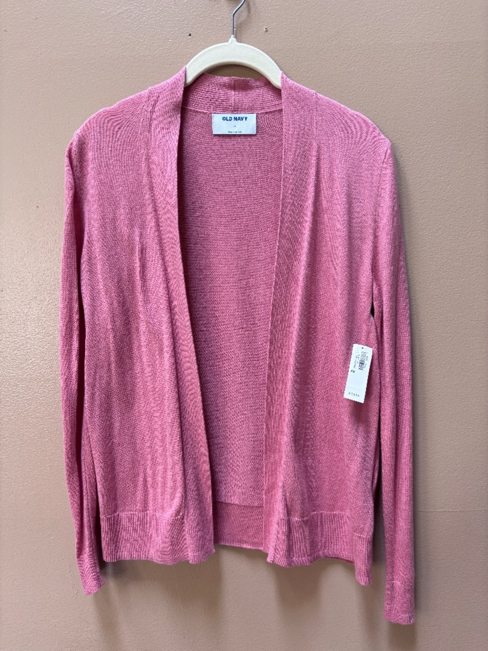 Old Navy Coral Long Sleeve Open Cardigan Size XS NWT